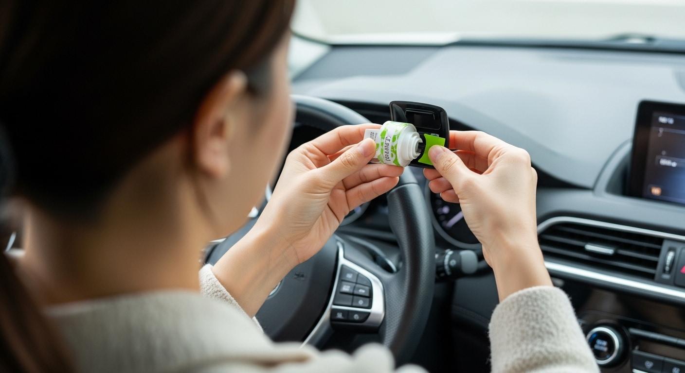 차량 방향제 리필 방법