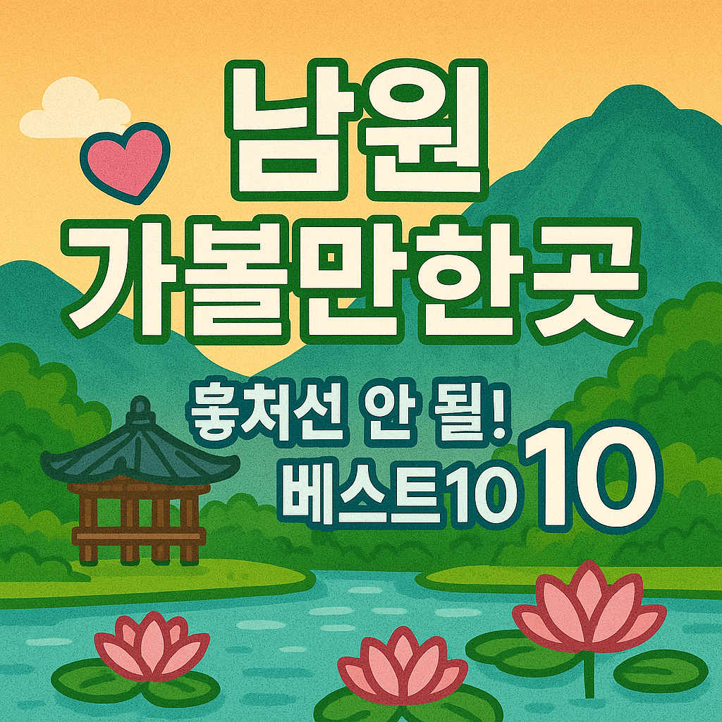 남원 가볼만한곳 베스트10