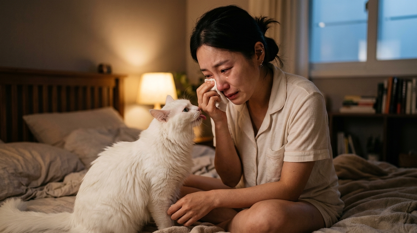 눈물을 핥아주는 별이