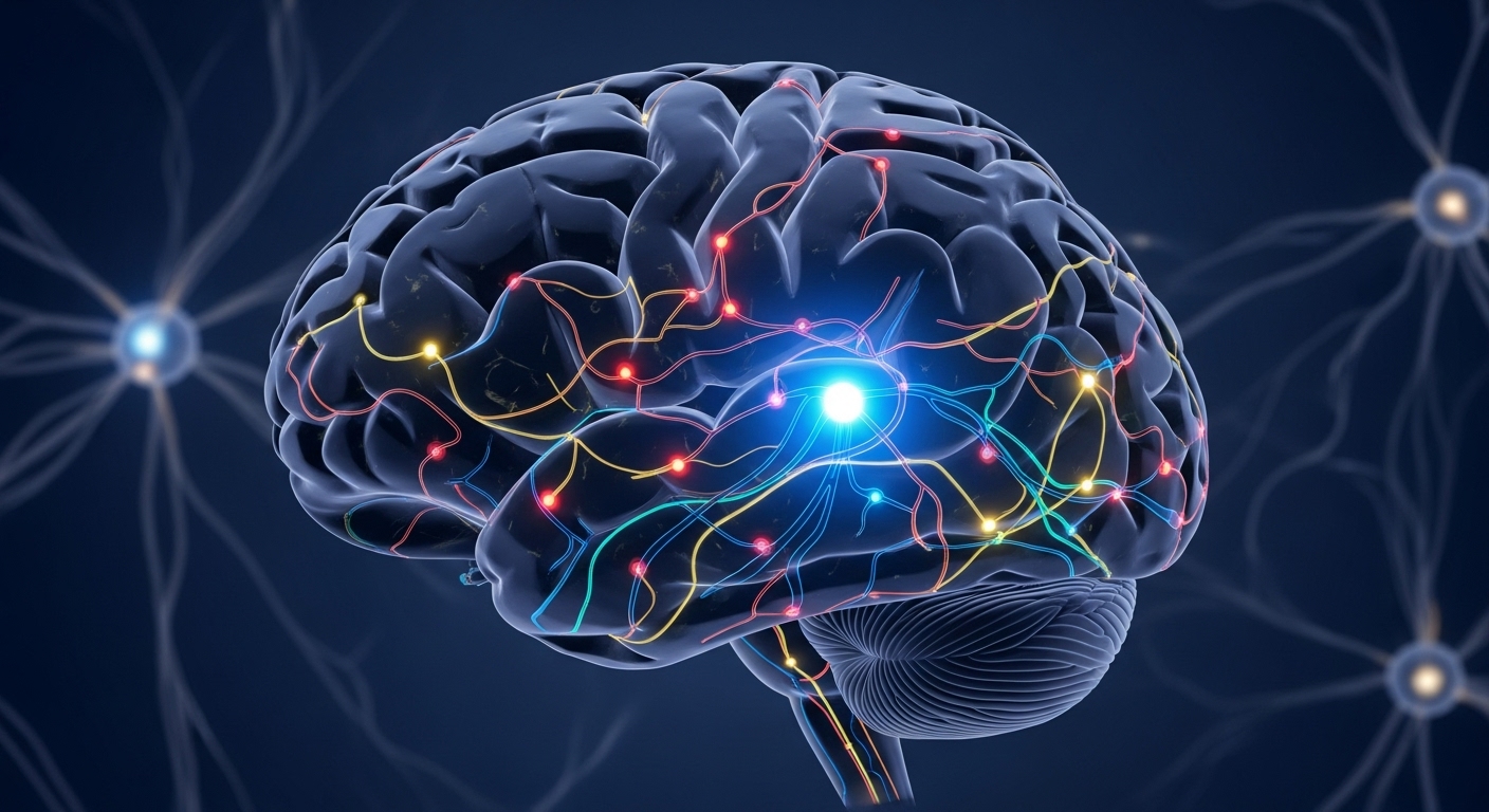 수면 유도 약물의 작용 원리를 보여주는 뇌의 신경 활동 모습