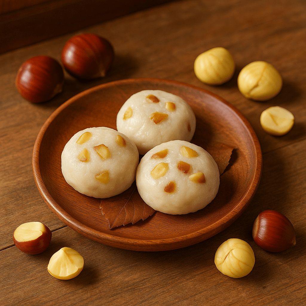 전북 무주 산중마을의 생율 찹쌀떡