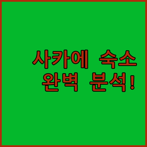 나고야 자유여행 사카에 숙소 위치 선..