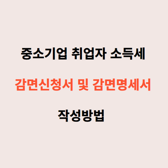 소득세감면