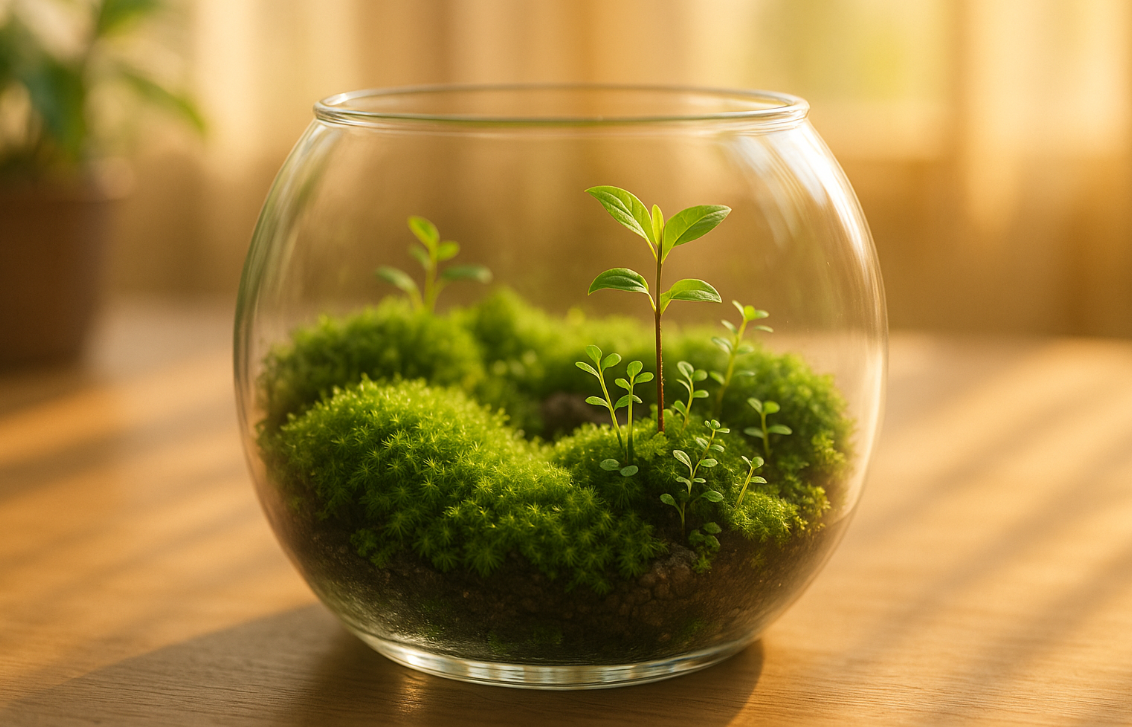 미니 어항 테라리움 모습