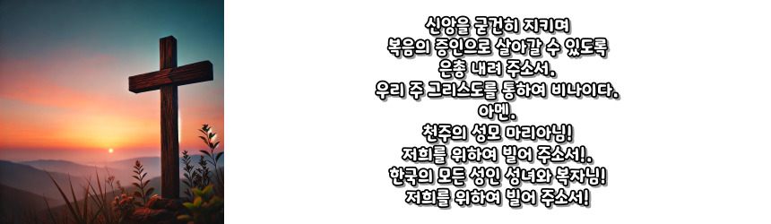 천주교 우리의 지구를 위한 기도