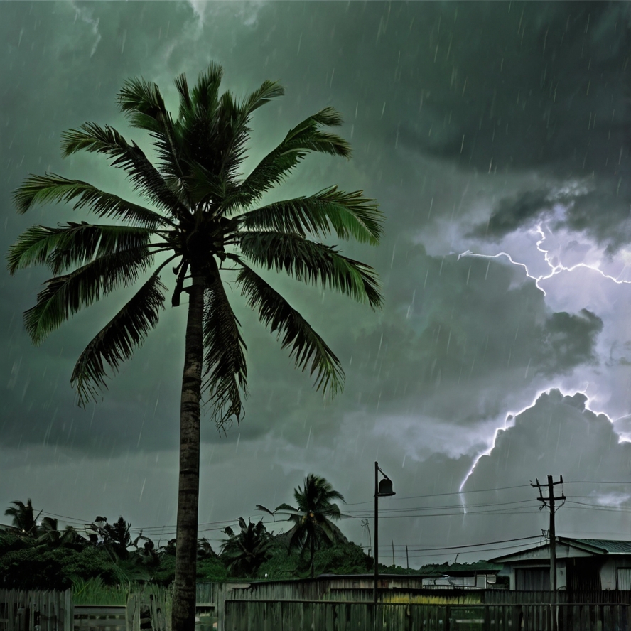 미야자키 태풍 시기 대비 이미지