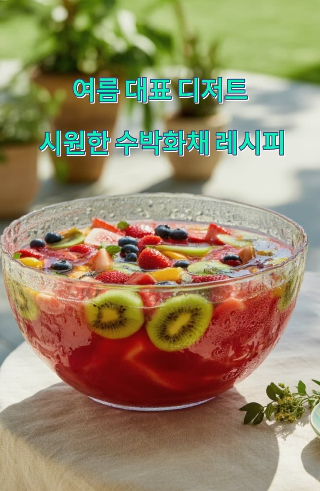 여름 대표 디저트, 시원한 수박화채 만들기 레시피