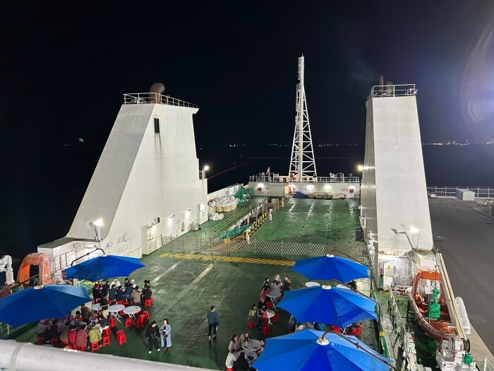 울릉크루즈-후미갑판