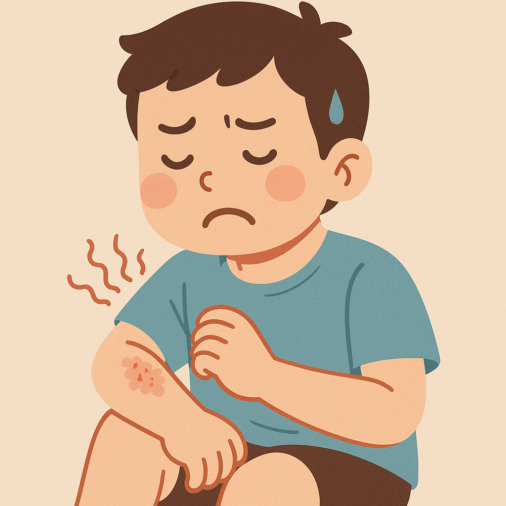 피부질환이 발생한 환자