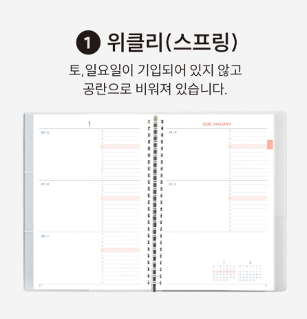 2025 신년 다이어리 추천 리훈 / 양지 (ft. 직장인 다이어리)