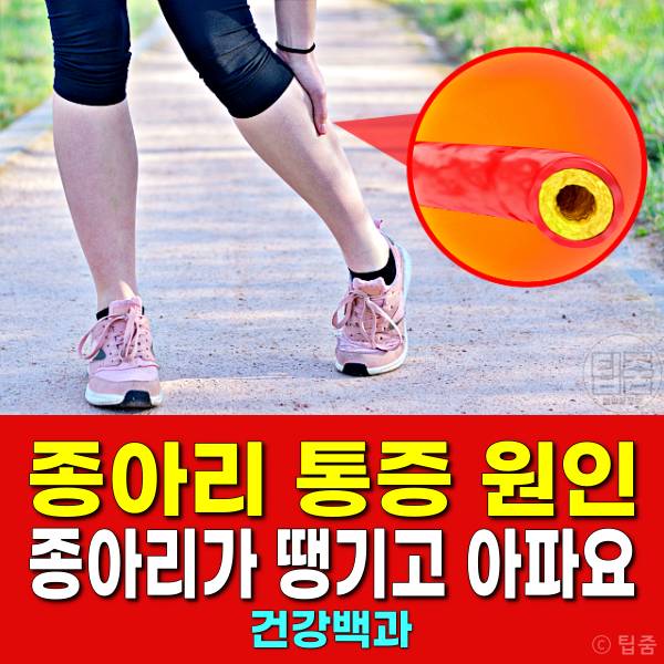 종아리 통증 원인 종아리가 땡기고 아파요