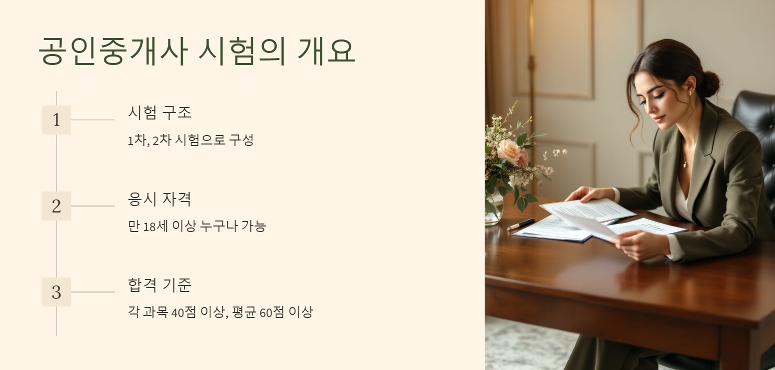 공인중개사 시험의 개요