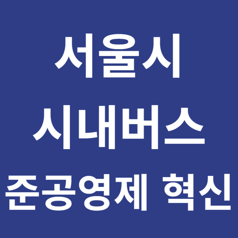 서울시 시내버스 준공영제 혁신
