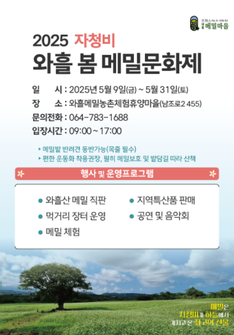 제주 와흘 메밀문화제