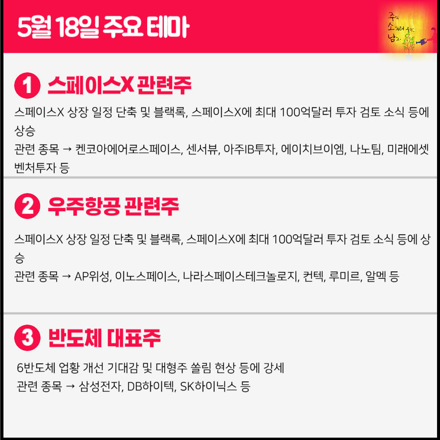 스페이스X 관련주