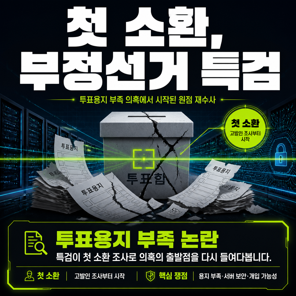 첫 소환, 부정선거 특검