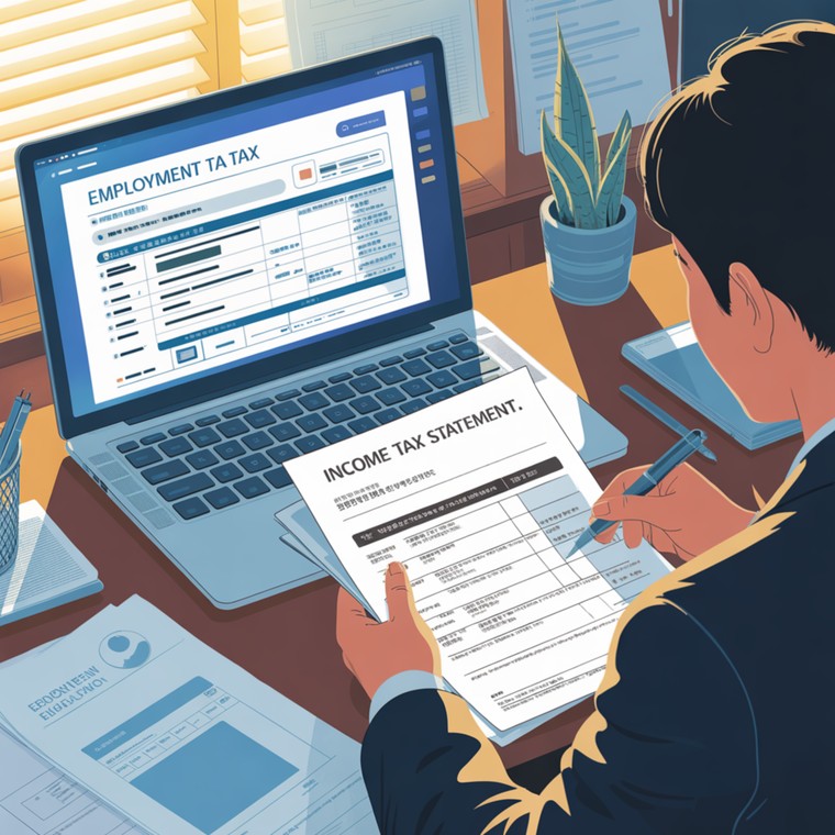 전직장 원천징수영수증 인터넷 발급