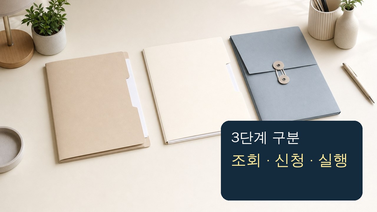 대출 한도조회와 정식 신청, 실제 실행 단계를 구분해 비교하는 금융 의사결정 장면