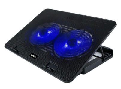 레토 메탈 듀얼쿨러 노트북 거치대 LCS-S01, 블랙