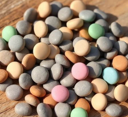 옥돌자갈한과그림