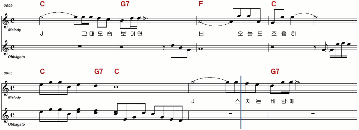 조정민(이선희) J에게 악보