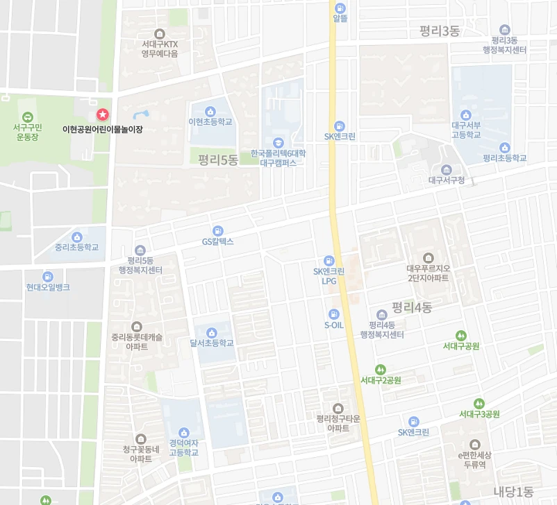 서구이현공원 지도