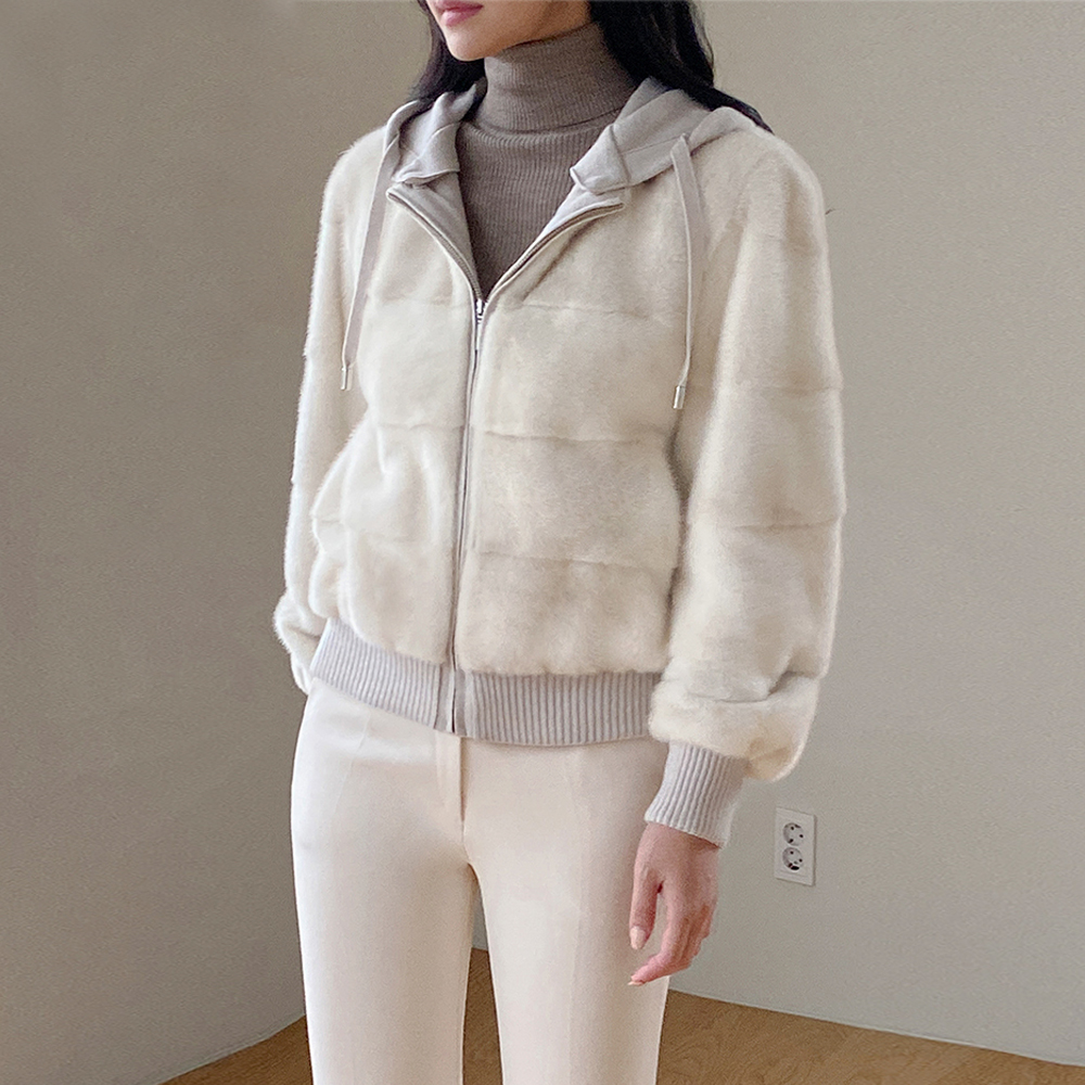 밍크코트 후드 탈부착 코펜하겐 퍼