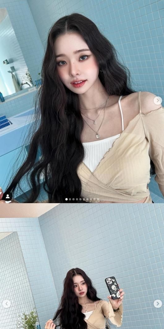 프리지아 크롭톱 패션으로 복근 드러내며 몸매 자랑!