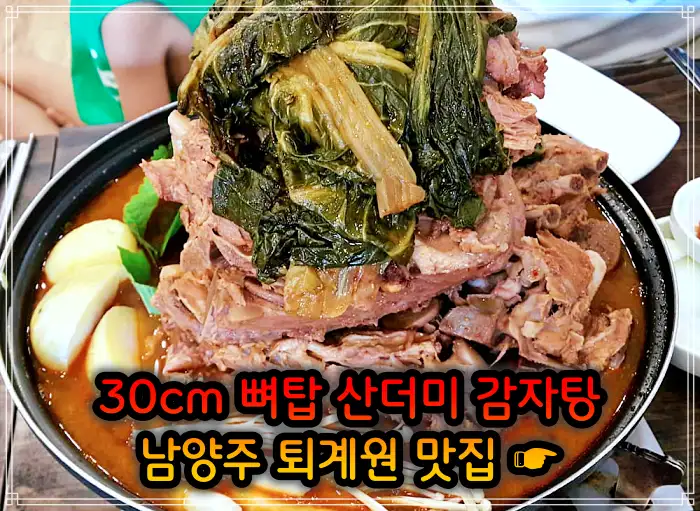 2TV 생생정보 남양주 퇴계원 30cm 뼈탑 산더미 감자탕 맛집