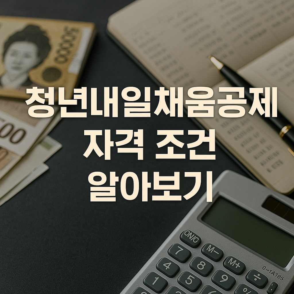 청년내일채움공제 자격 조건