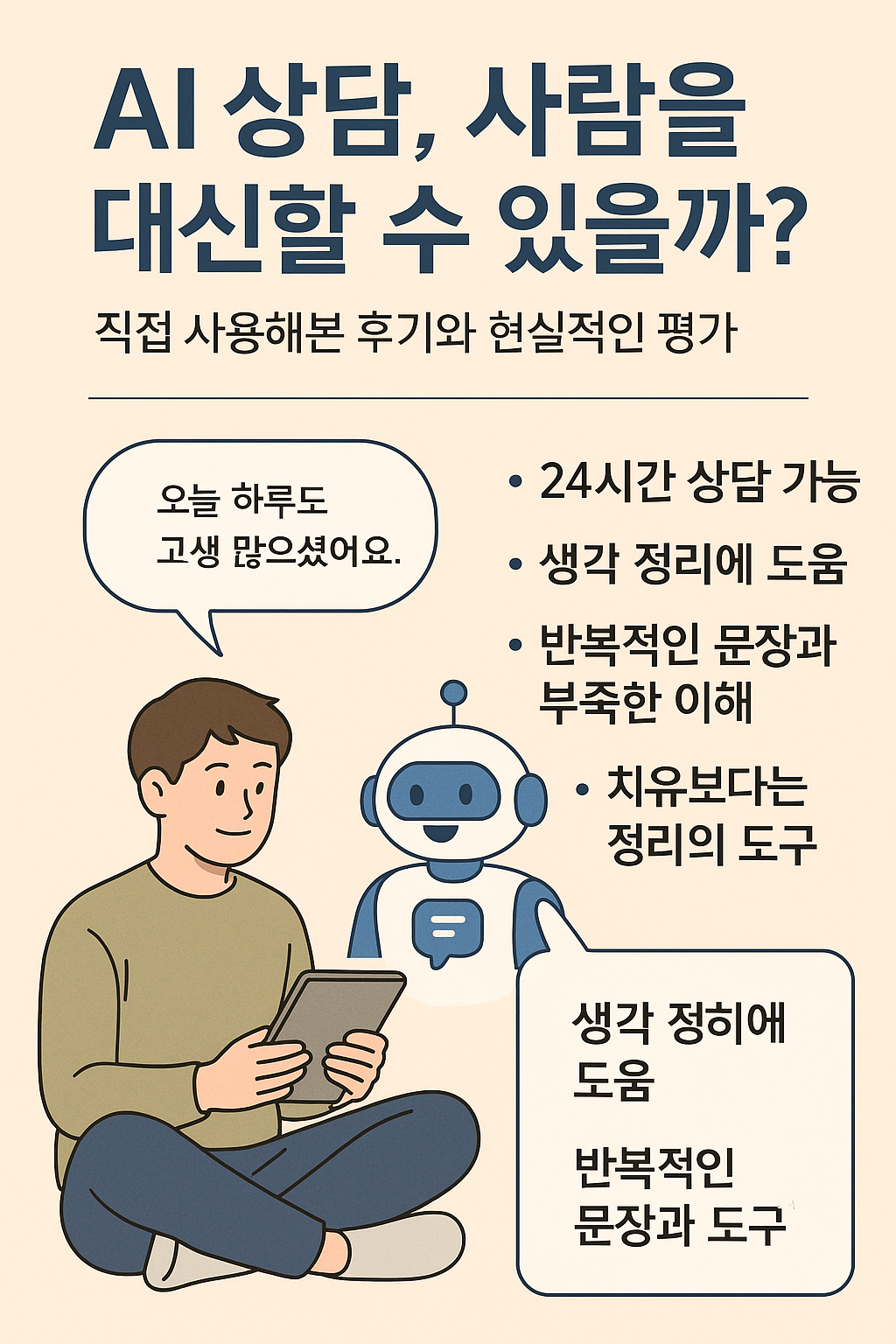 AI상담, 사람을 대신할 수 있을까?