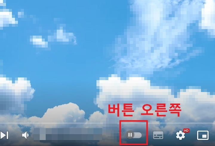 자동 재생 버튼 보임