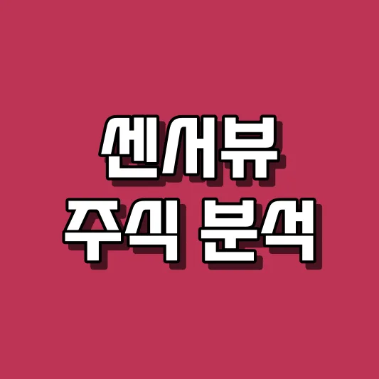 센서뷰 주식 분석