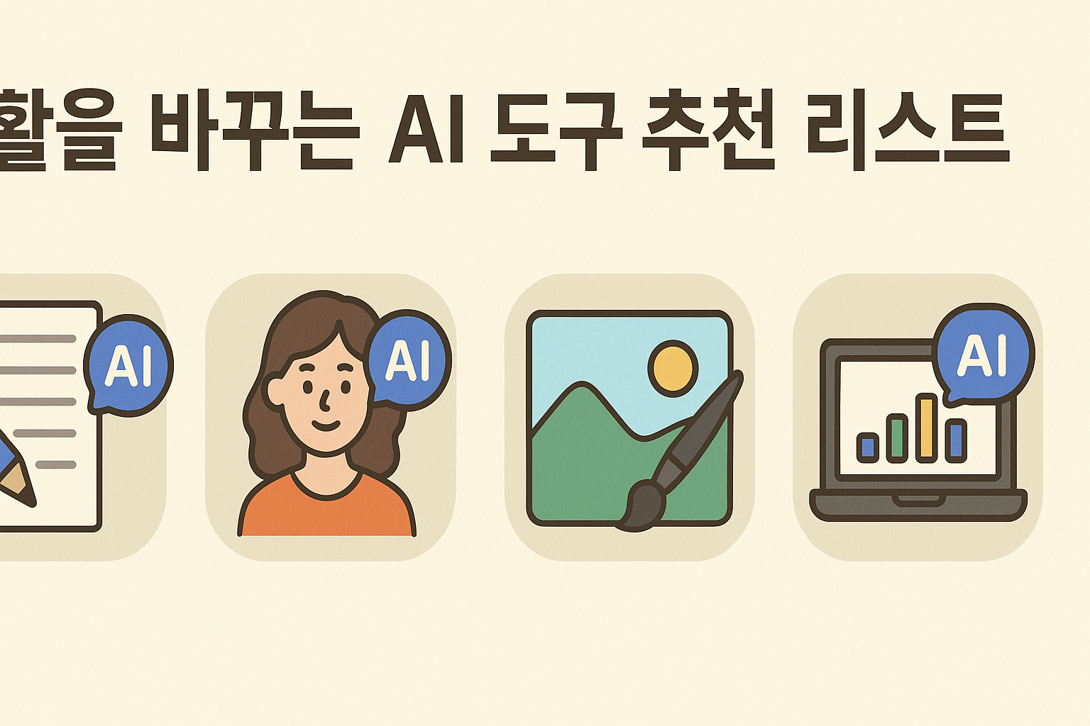 당신의 일상을 완전히 바꿔줄 AI 도구 추천 TOP 10