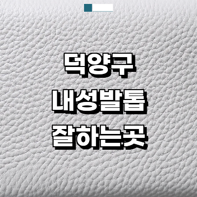 고양 덕양구 내성발톱