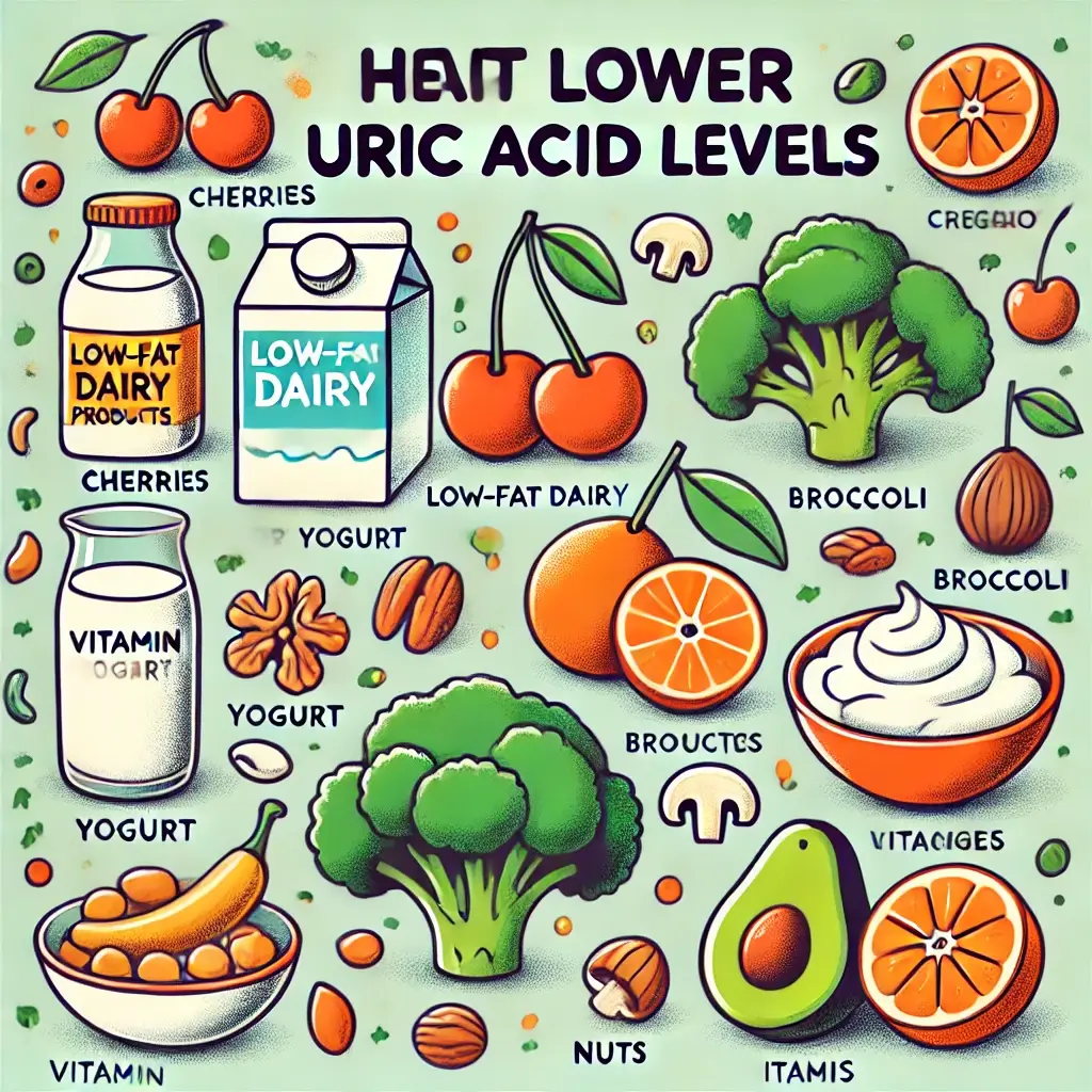 요산 수치 낮추는 음식