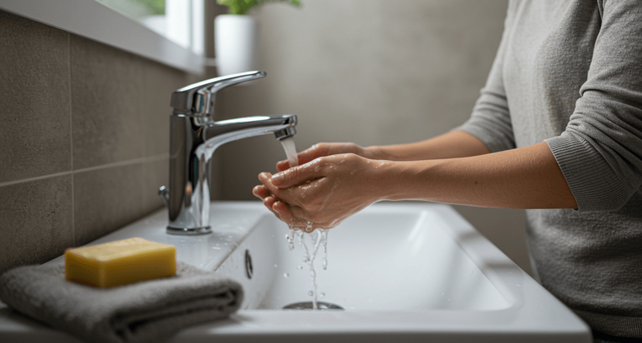 깨끗하게 손 씻기