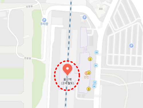 울산역 흡연구역