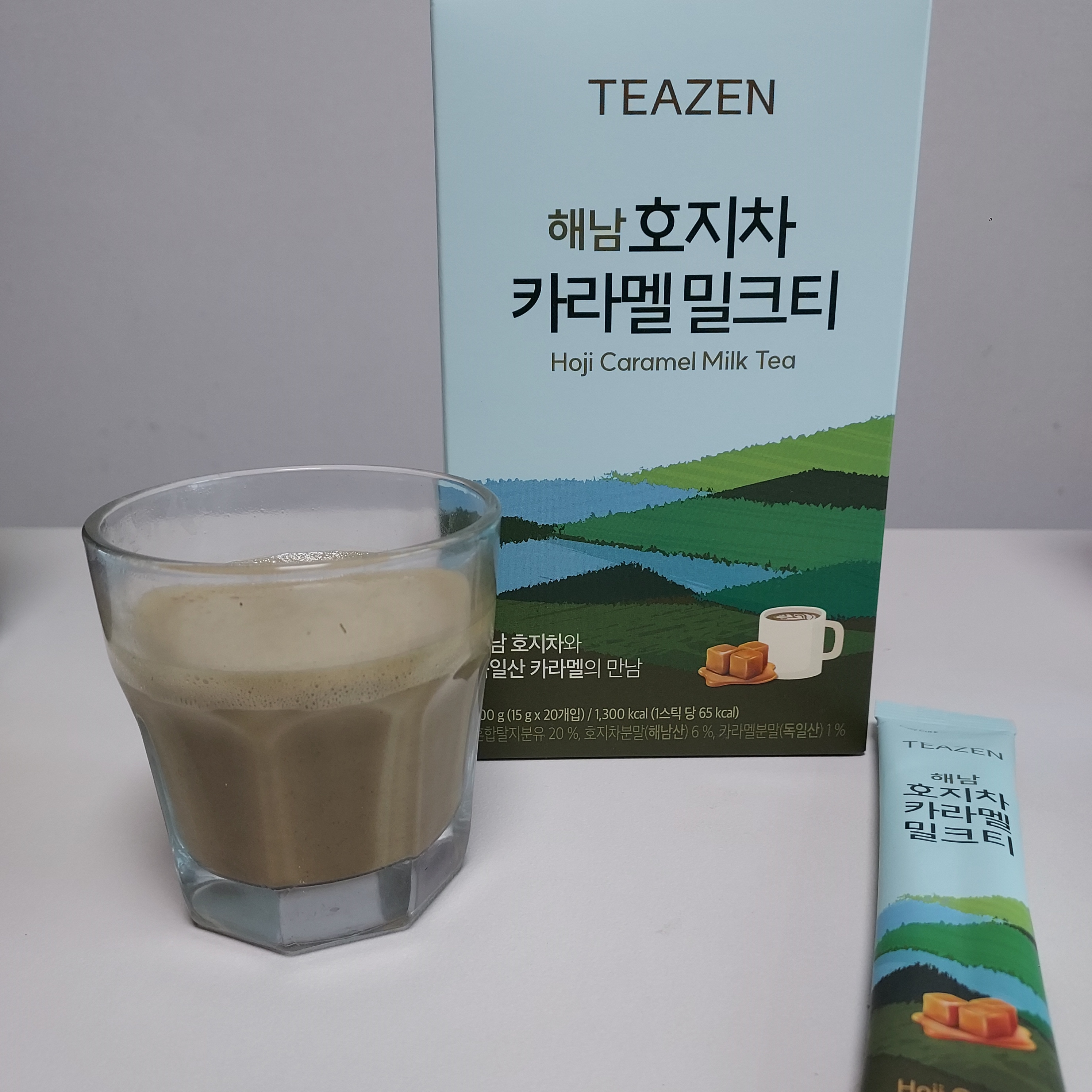 티젠 해남 호지차 카라멜 밀크티