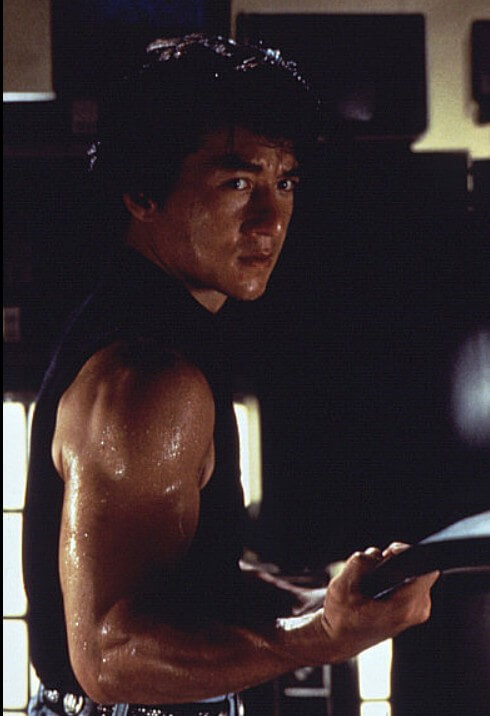 쿵푸 자세를 취한 성룡1