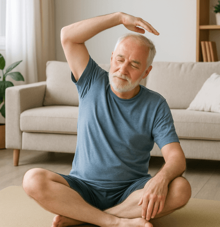 중년 유연성 회복운동 관련 사진