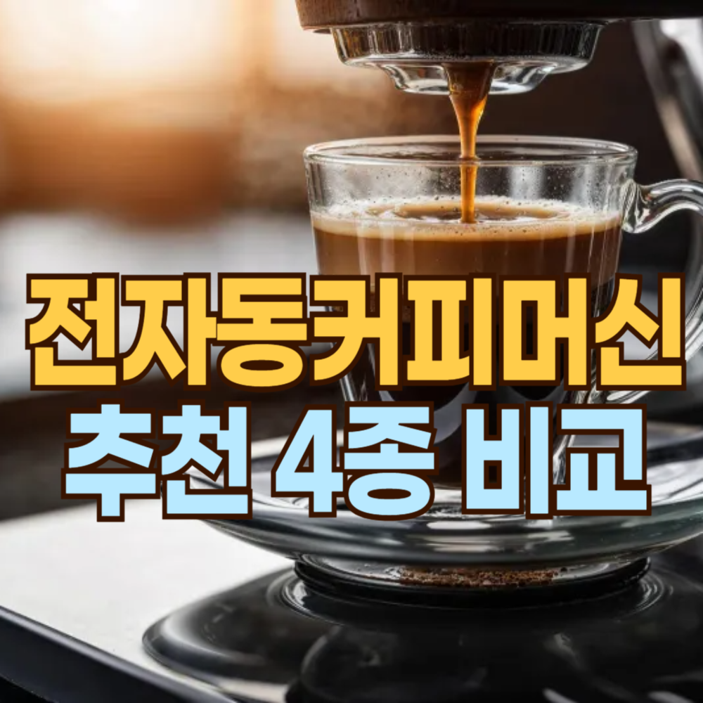 가정용 전자동 커피머신 장점 단점 추천 제품 4종 비교