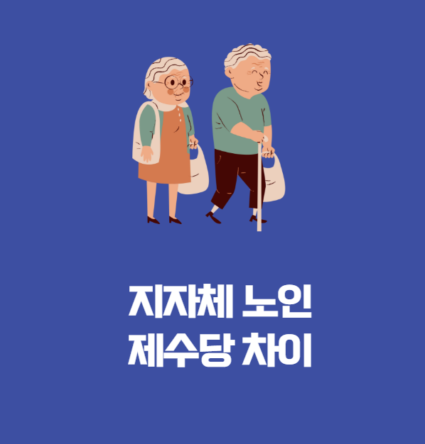 지자체 노인제수당 차이관련 사진