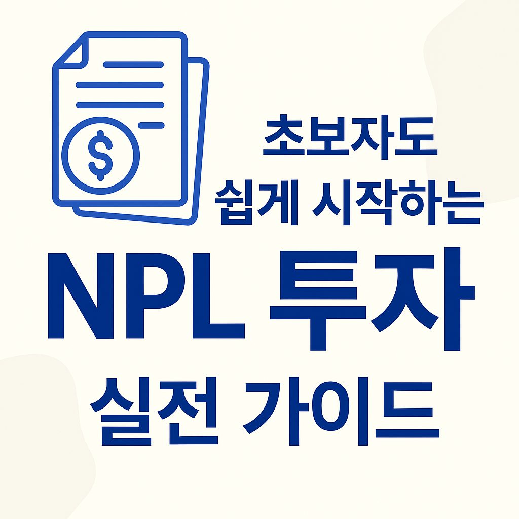 초보자도 쉽게 하는 NPL 투자
