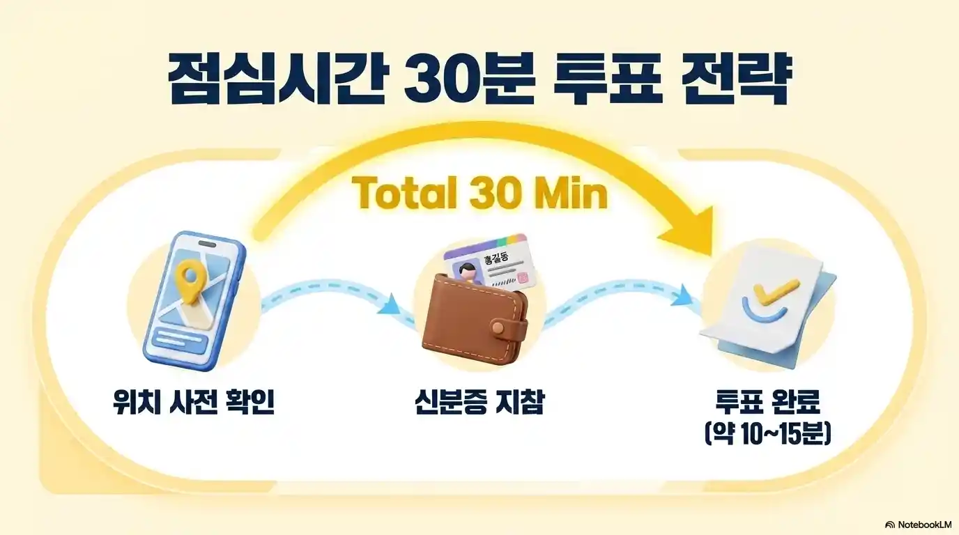 점심시간 사전투표 전략