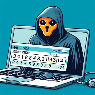 "해커가 엑셀 시트를 보고 있는 일러스트. 화면에 숫자와 코드가 가득하며 해커는 이를 분석하는 모습."