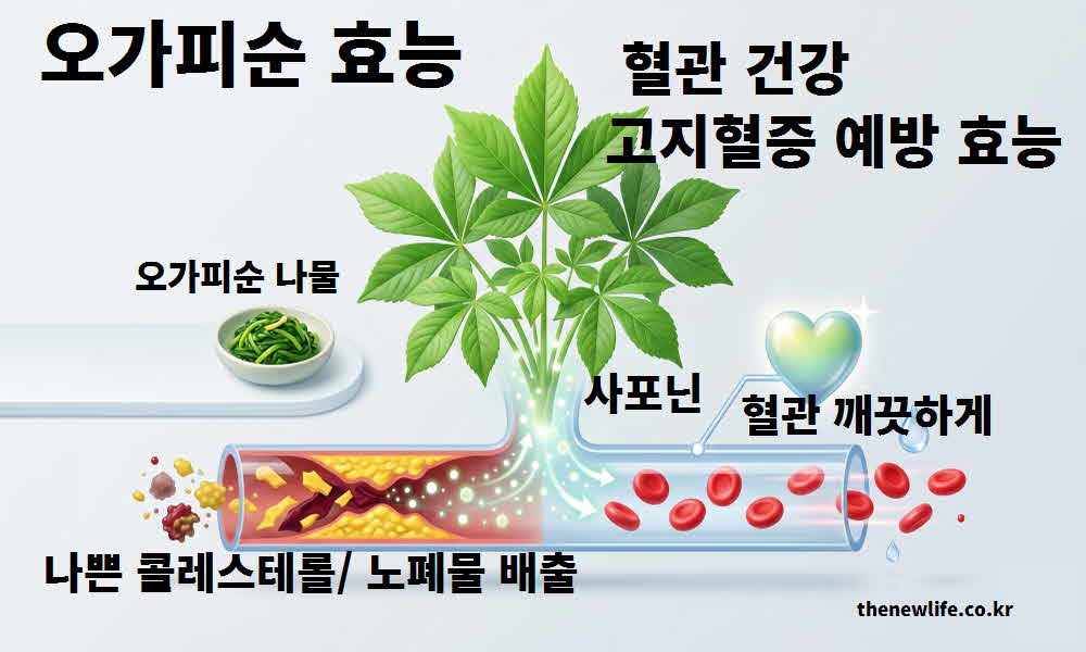 오가피순 효능 혈관 건강 고지혈증 예방