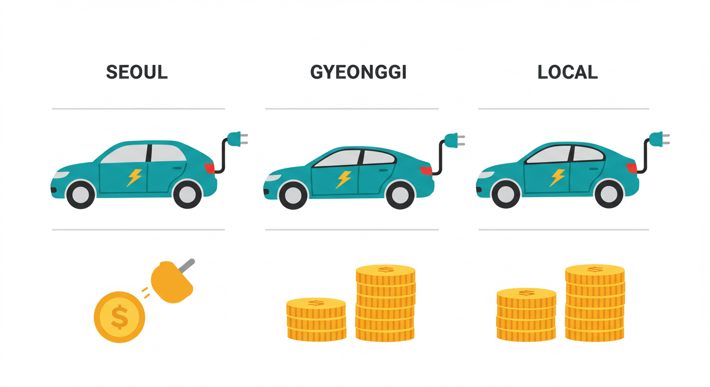 "전기차 보조금 지역별 차이"에 대한 이미지입니다.