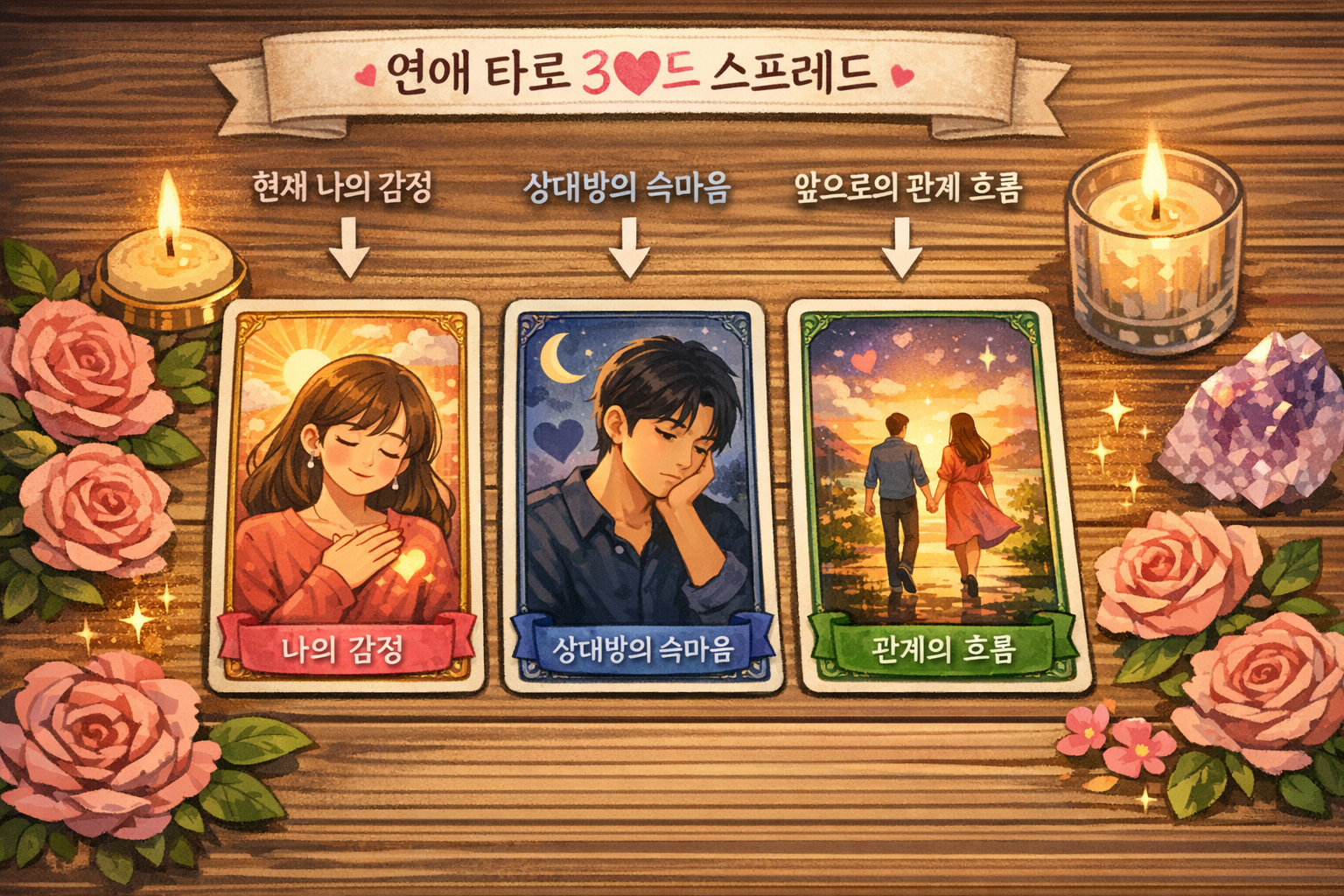 연애 고민을 위한 타로카드 배열법