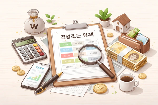 산출세액 계산 개념 이미지